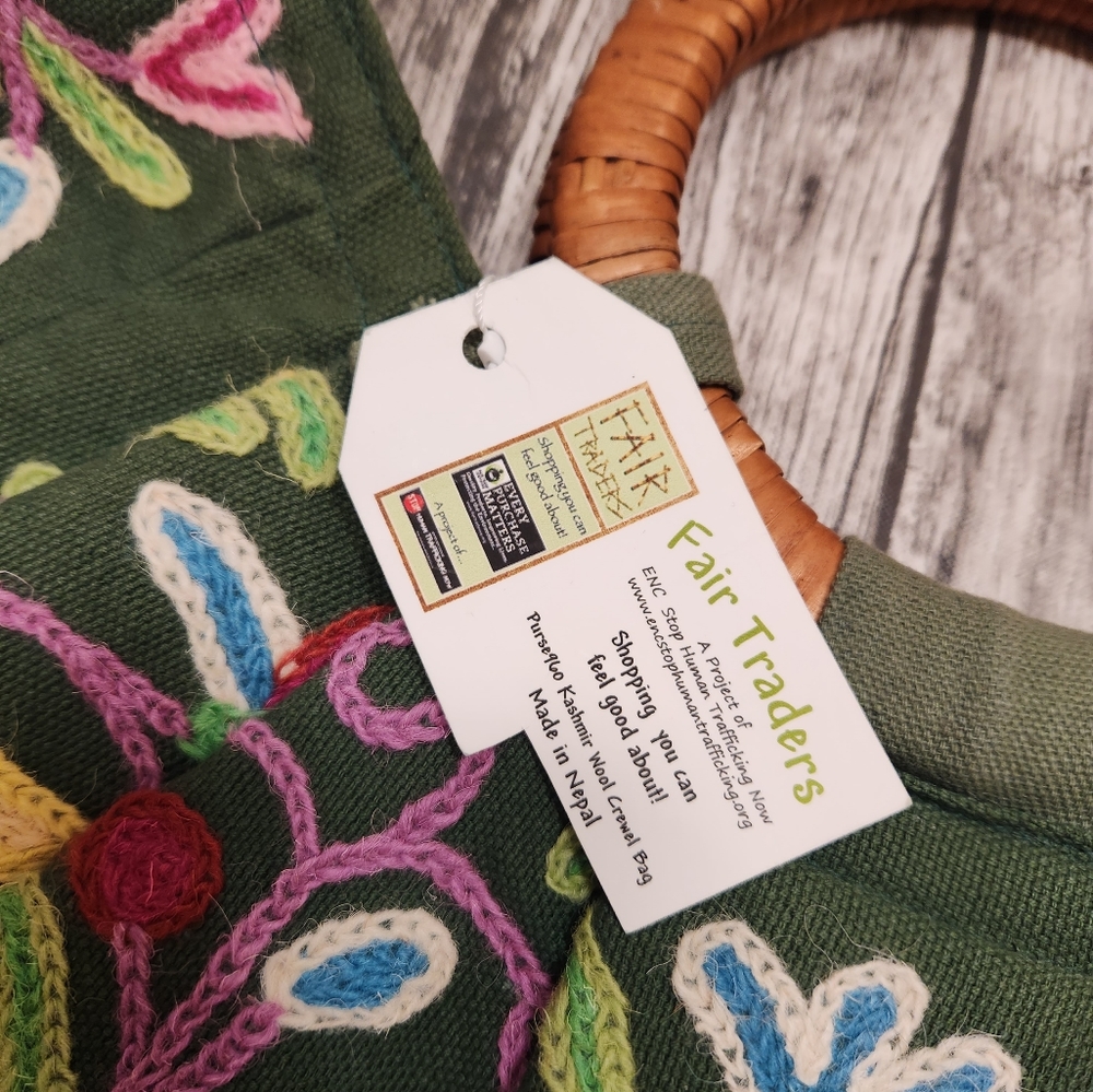 Fair‎ trade tapestry bag Reversible - Picture 4 of 7